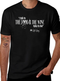 Food & Wine T-Shirt - Captn Kenny - Black Tee product image 1