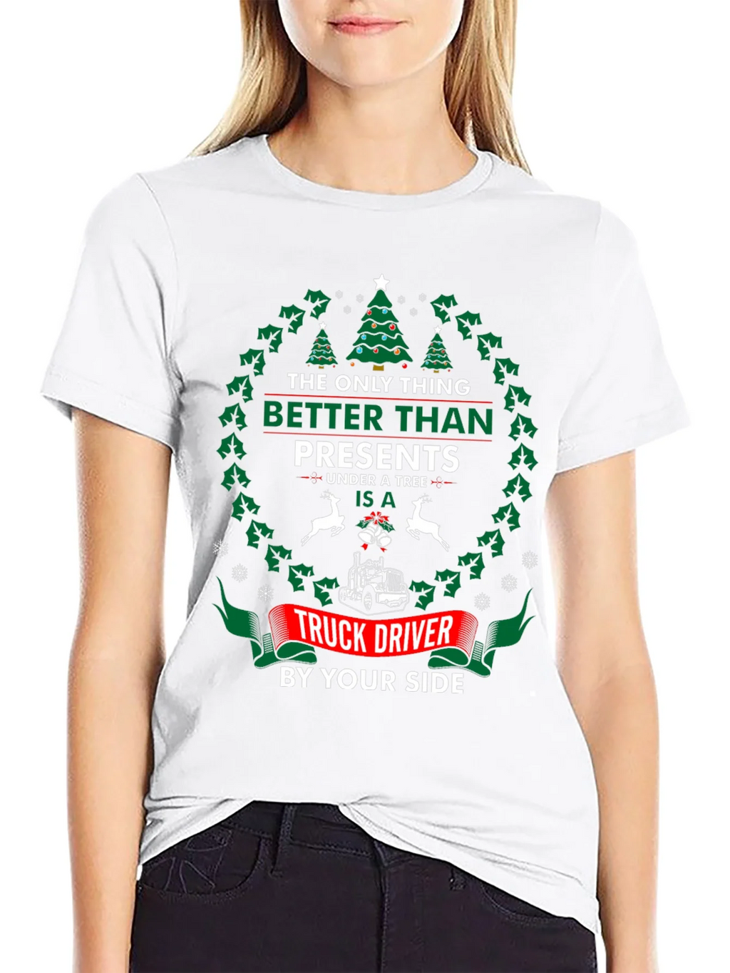 Truck Driver Christmas T-Shirt product image 2