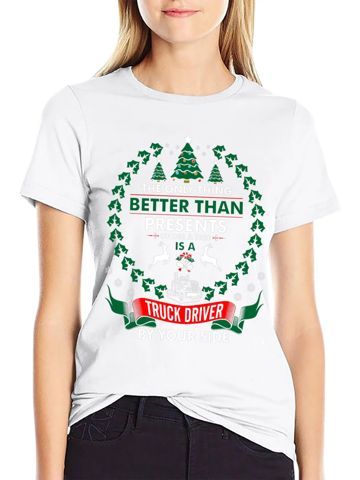Truck Driver Christmas T-Shirt product image 2