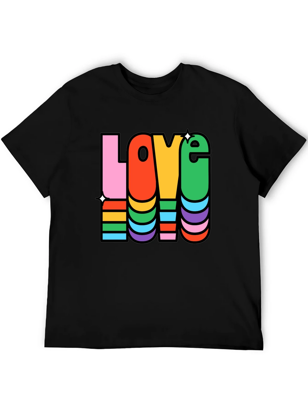 Rainbow LOVE Graphic Tee product image 5