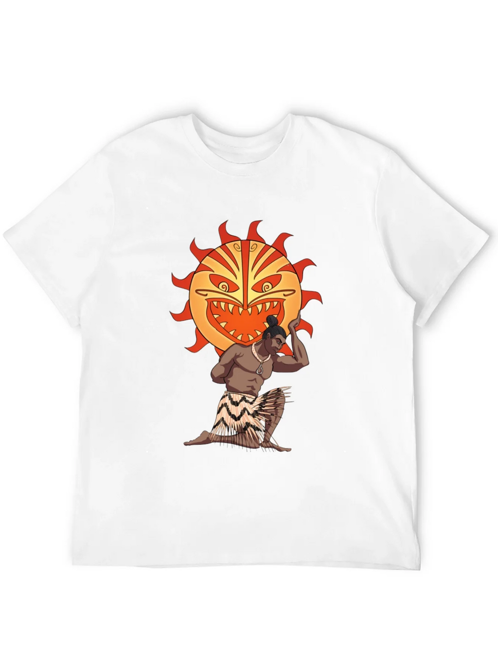 Tiki Man Sun Graphic T-Shirt - Black product image 11