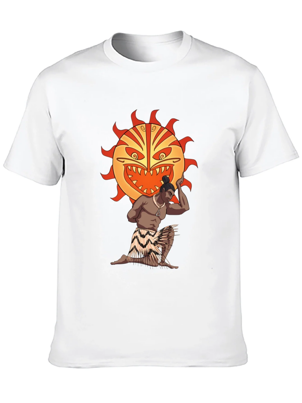 Tiki Man Sun Graphic T-Shirt - Black product image 9
