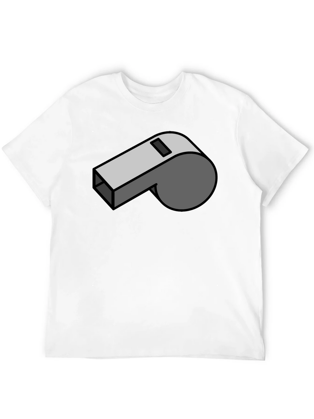 Cartoon Whistle Graphic Tee - Black Cotton T-Shirt product image 11