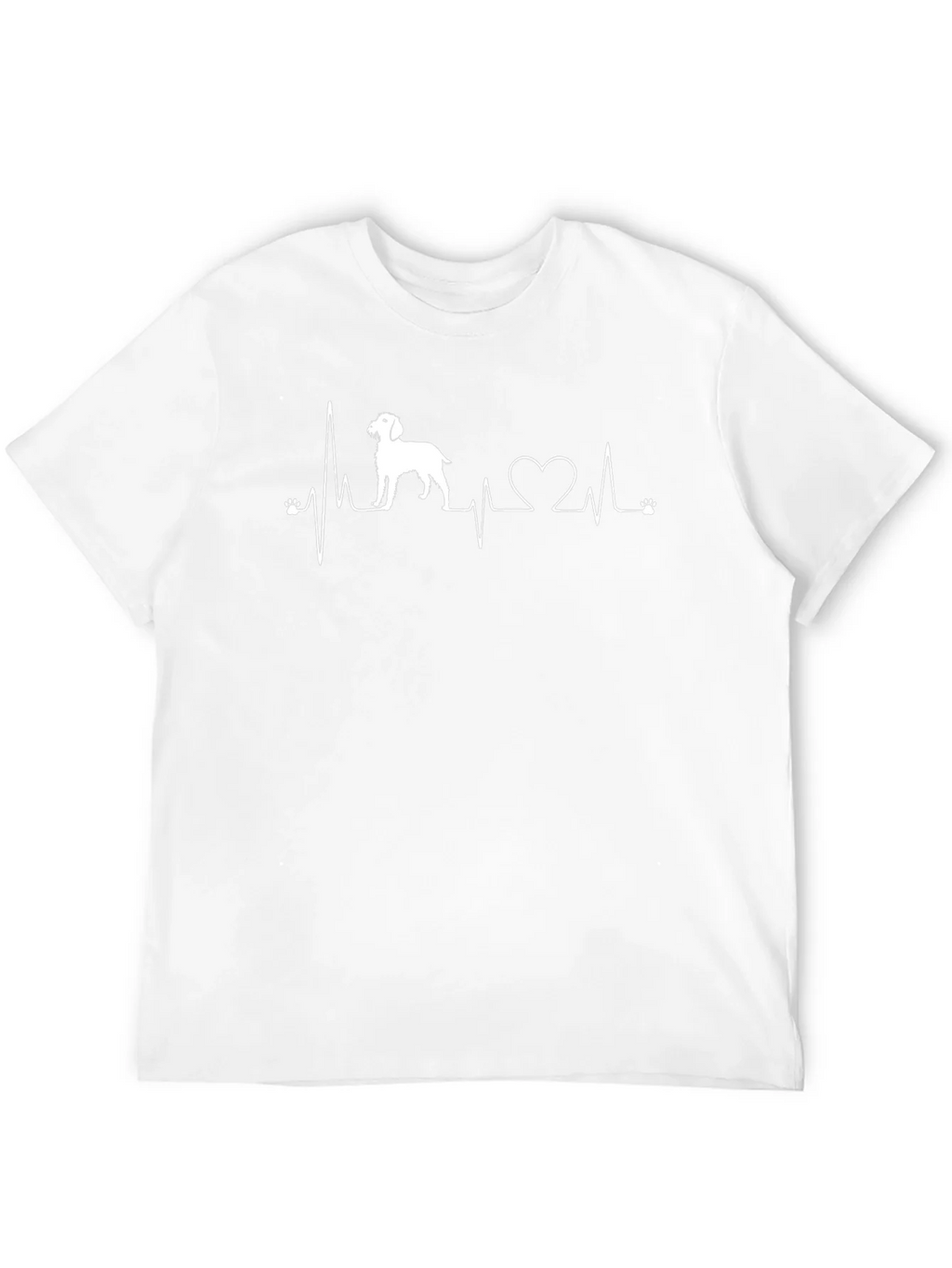 Dog Lover Heartbeat T-Shirt - Black Crew Neck Tee product image 11