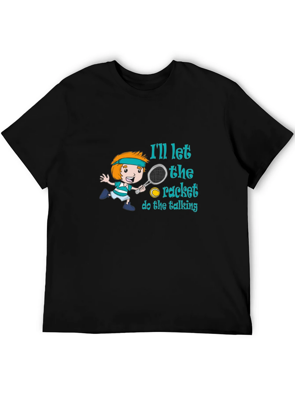 Tennis Player Cartoon T-Shirt product image 5