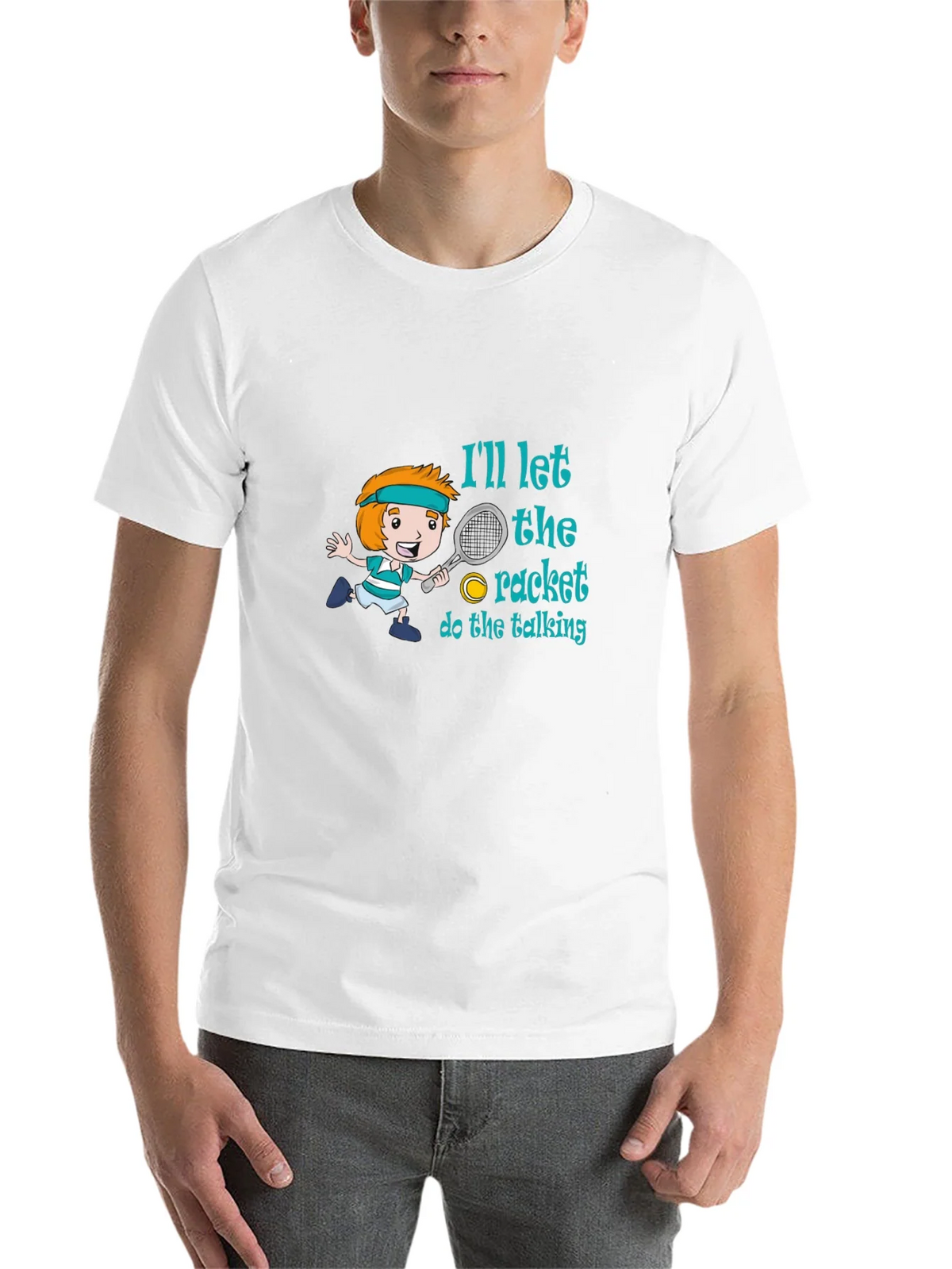 Tennis Player Cartoon T-Shirt product image 10