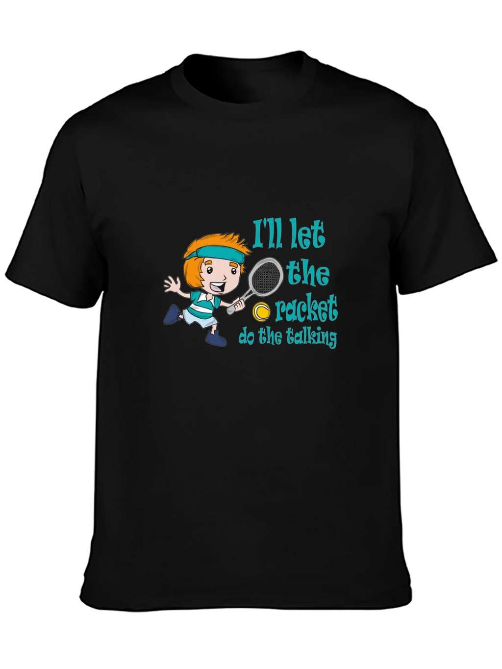 Tennis Player Cartoon T-Shirt product image 3