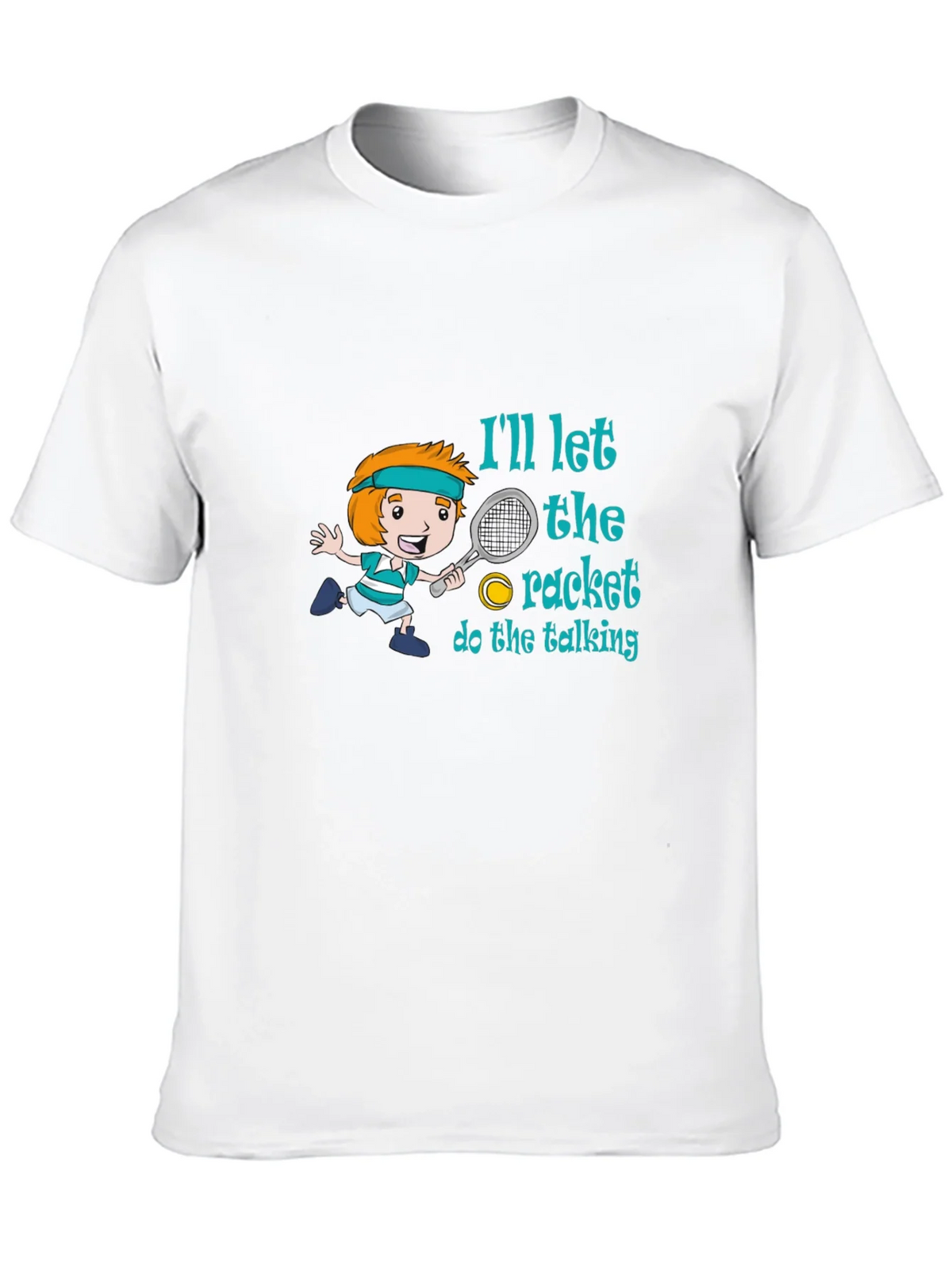 Tennis Player Cartoon T-Shirt product image 9