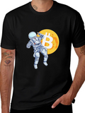 Bitcoin Astronaut T-Shirt - Crypto Moon Landing product image 1