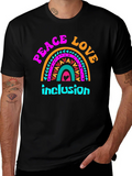 Peace Love Inclusion Graphic Tee product image 1