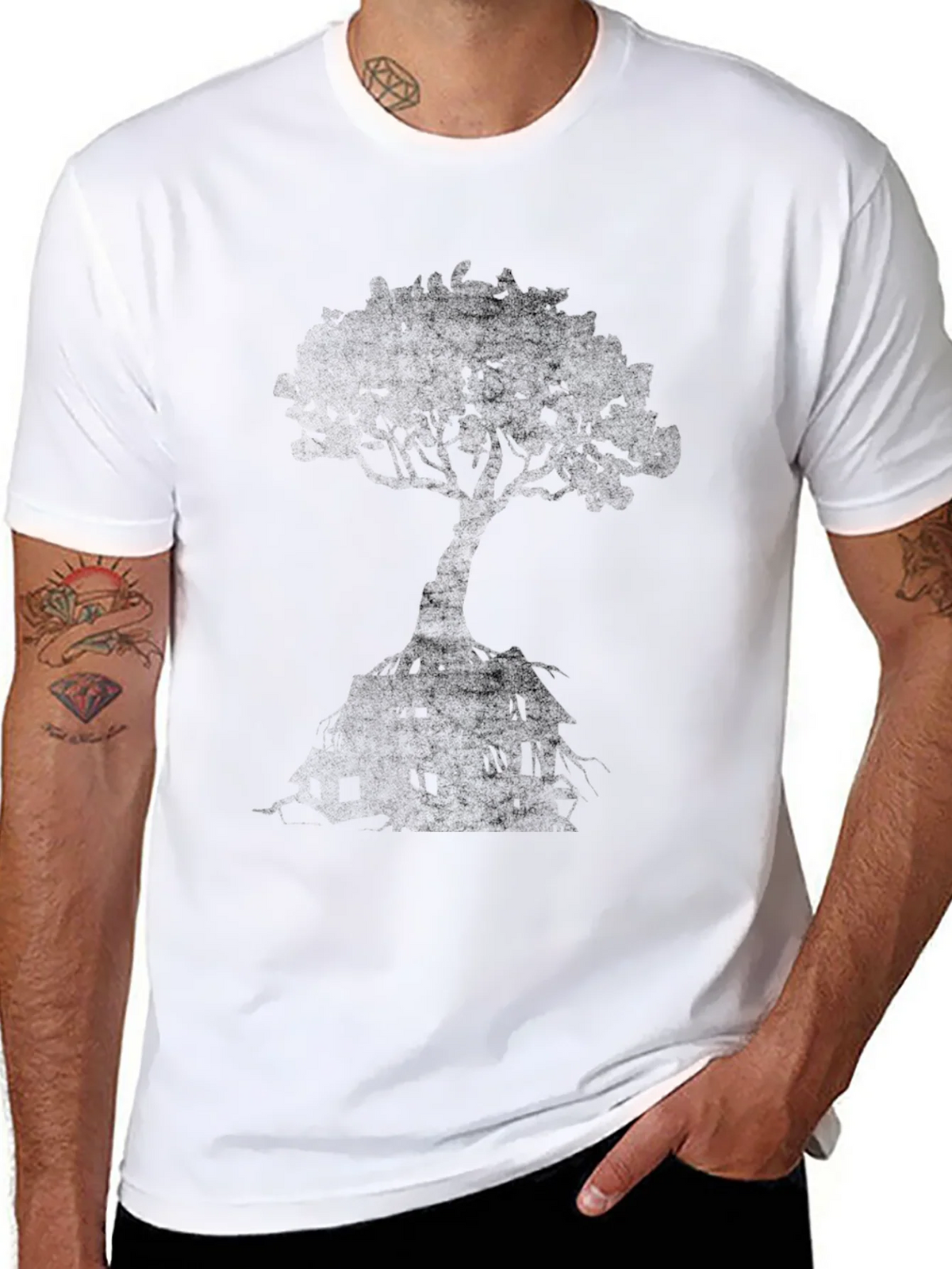 Black Tree Graphic T-Shirt product image 7