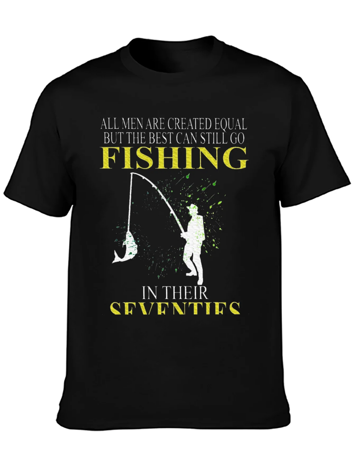 Fishing in Their Seventies Mens T-Shirt product image 3