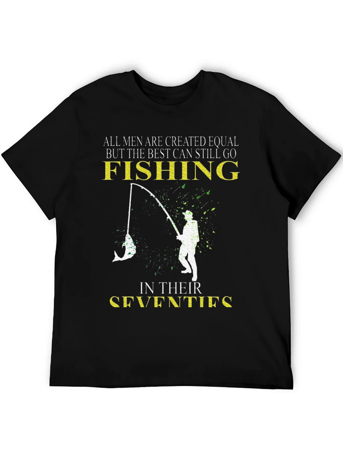 Fishing in Their Seventies Mens T-Shirt product image 5