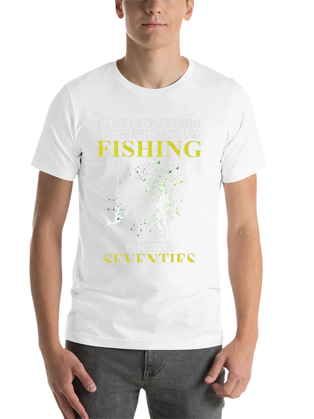 Fishing in Their Seventies Mens T-Shirt product image 10