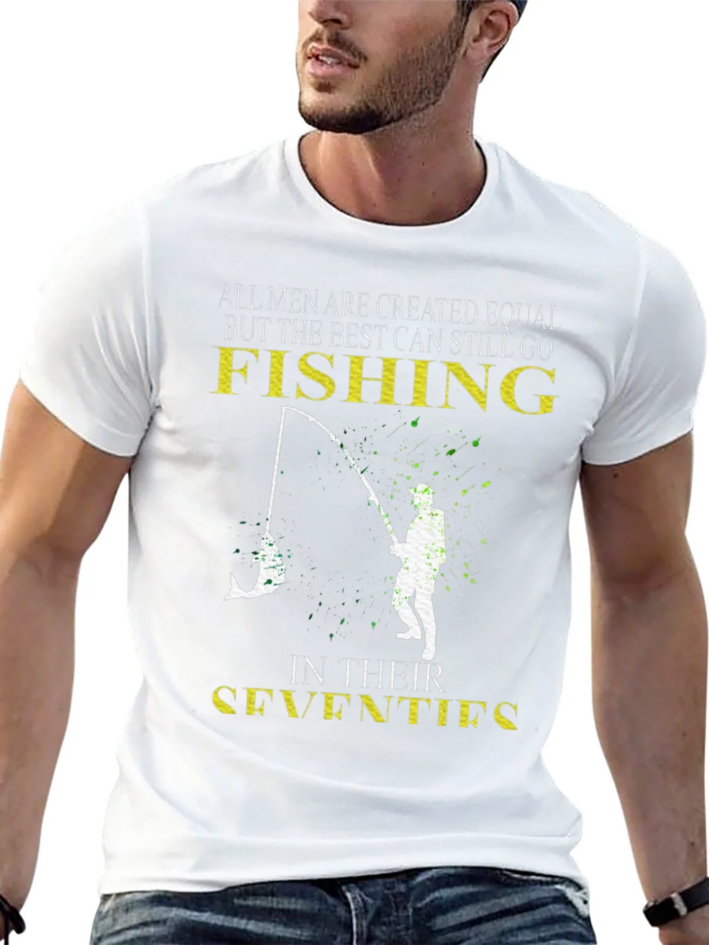 Fishing in Their Seventies Mens T-Shirt product image 12