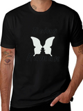 Being Human Black Graphic T-Shirt - Butterfly Face Design product image 1