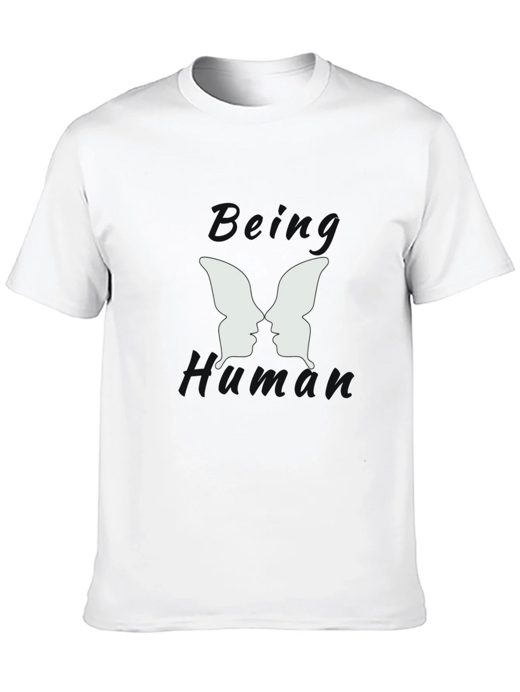 Being Human Black Graphic T-Shirt - Butterfly Face Design product image 9