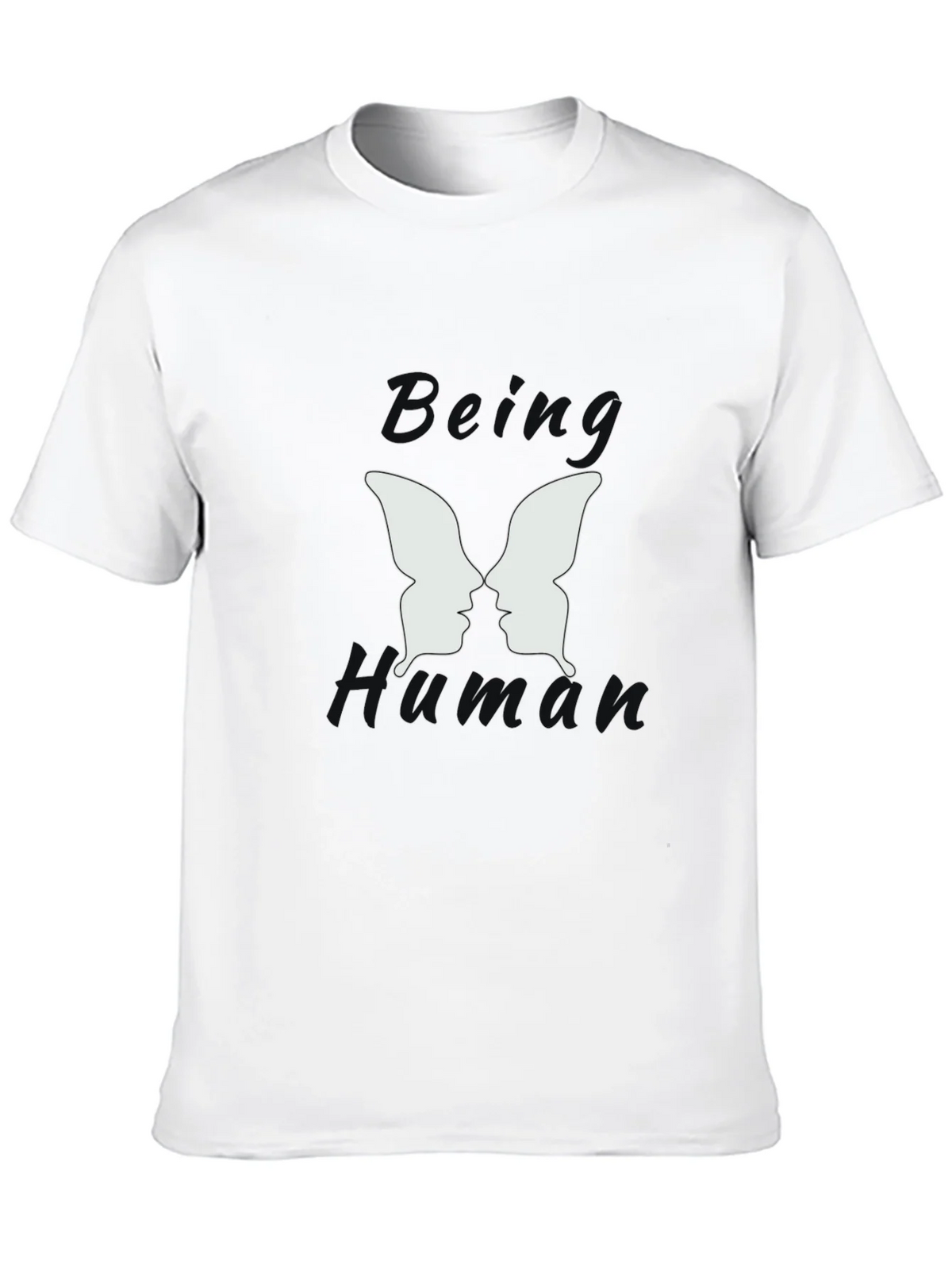Being Human Black Graphic T-Shirt - Butterfly Face Design product image 9
