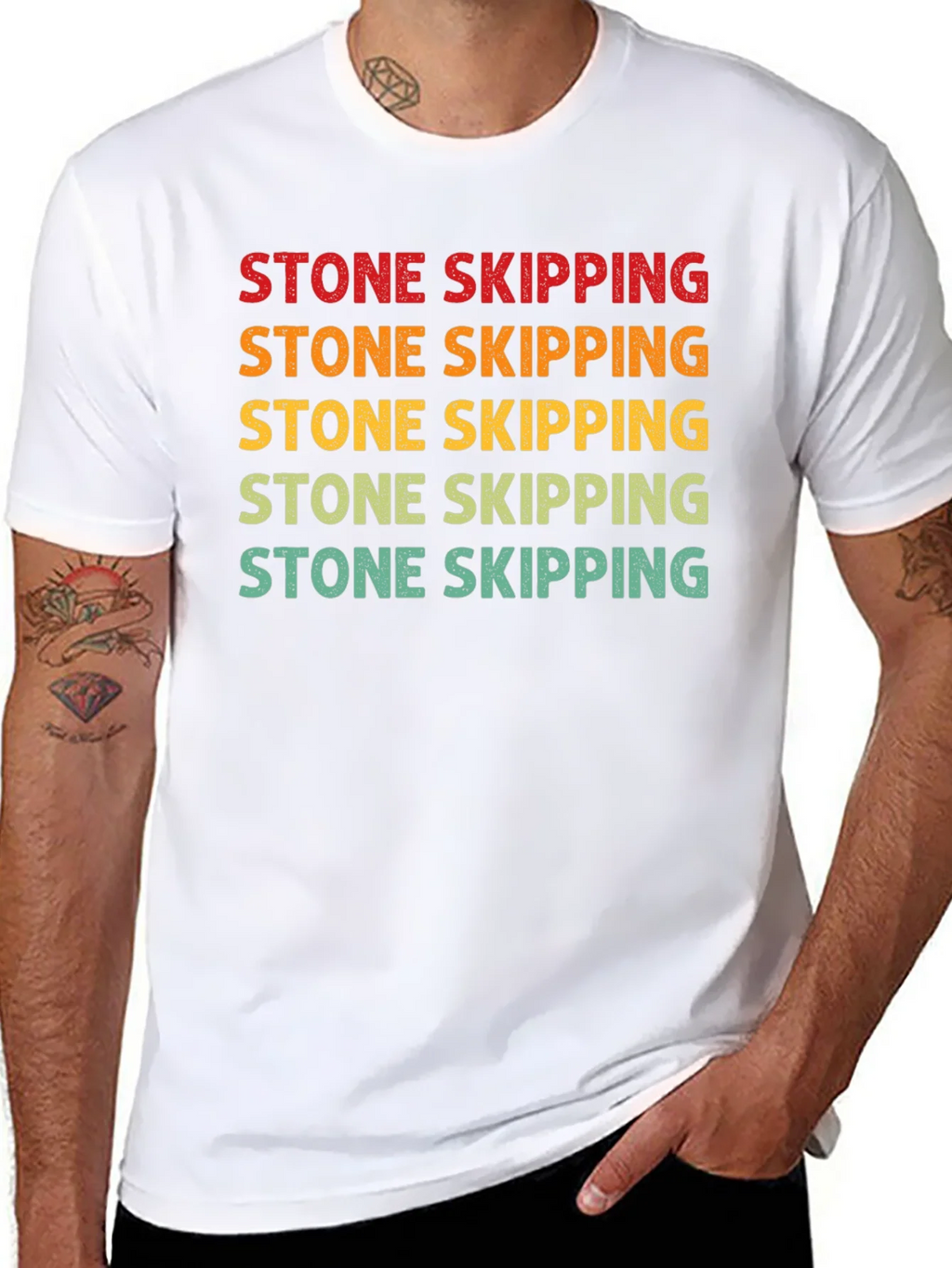 Stone Skipping Graphic Tee - Retro Style product image 6