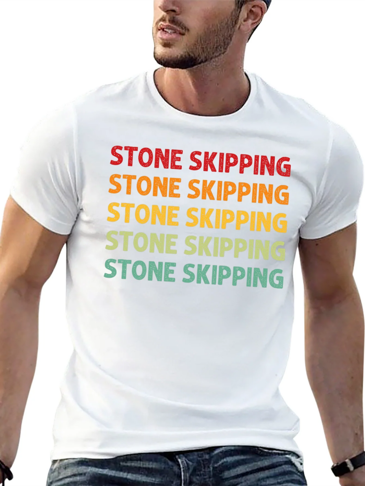 Stone Skipping Graphic Tee - Retro Style product image 10