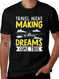 Travel Agent Dreams T-Shirt - Airplane Design product image 1