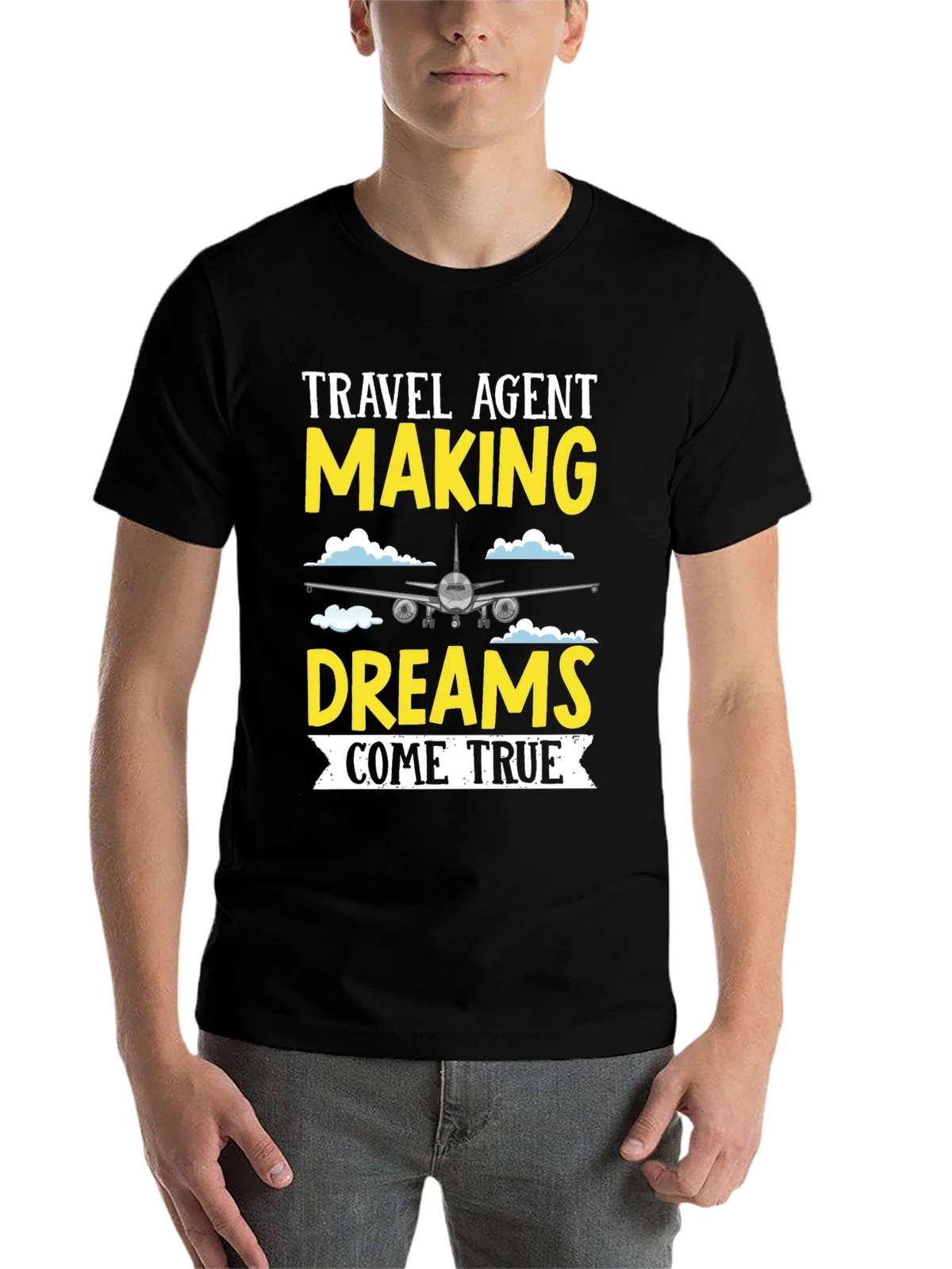 Travel Agent Dreams T-Shirt - Airplane Design product image 4