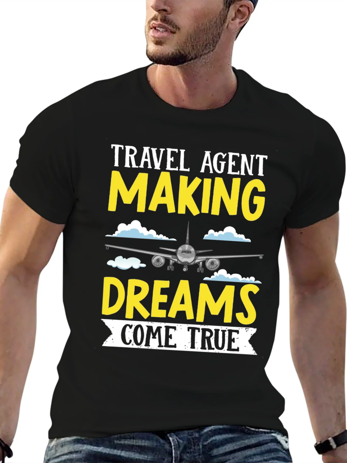 Travel Agent Dreams T-Shirt - Airplane Design product image 6