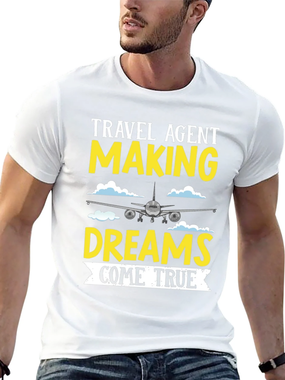 Travel Agent Dreams T-Shirt - Airplane Design product image 12