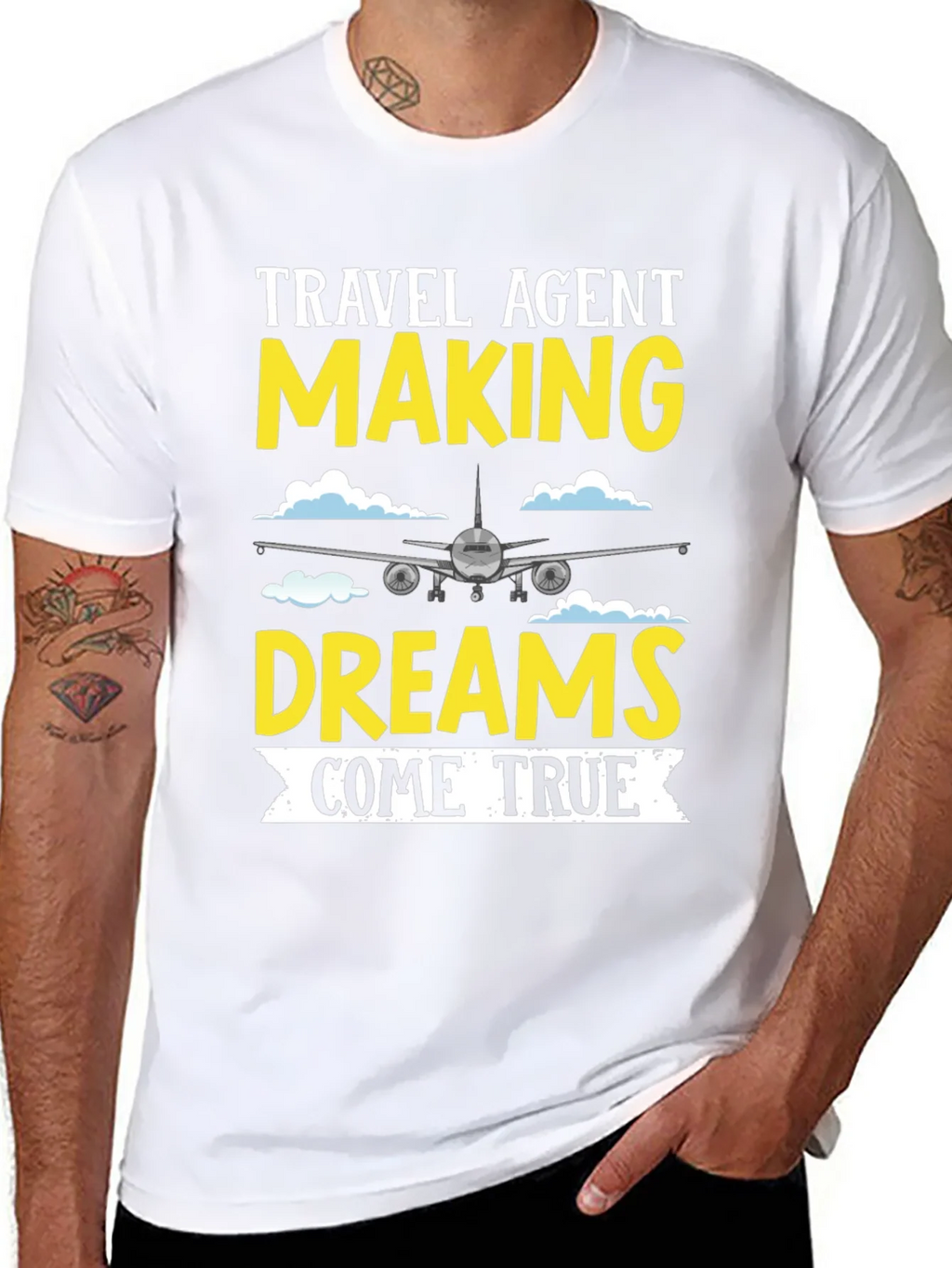 Travel Agent Dreams T-Shirt - Airplane Design product image 7