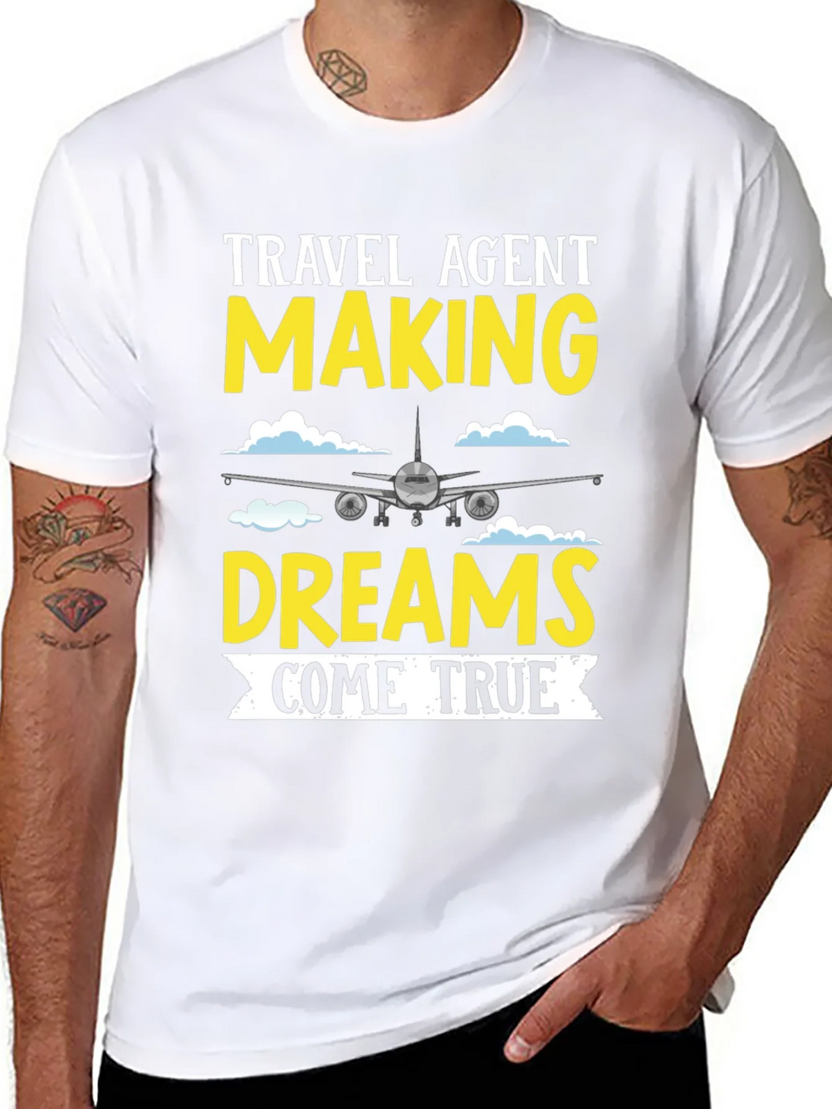 Travel Agent Dreams T-Shirt - Airplane Design product image 7